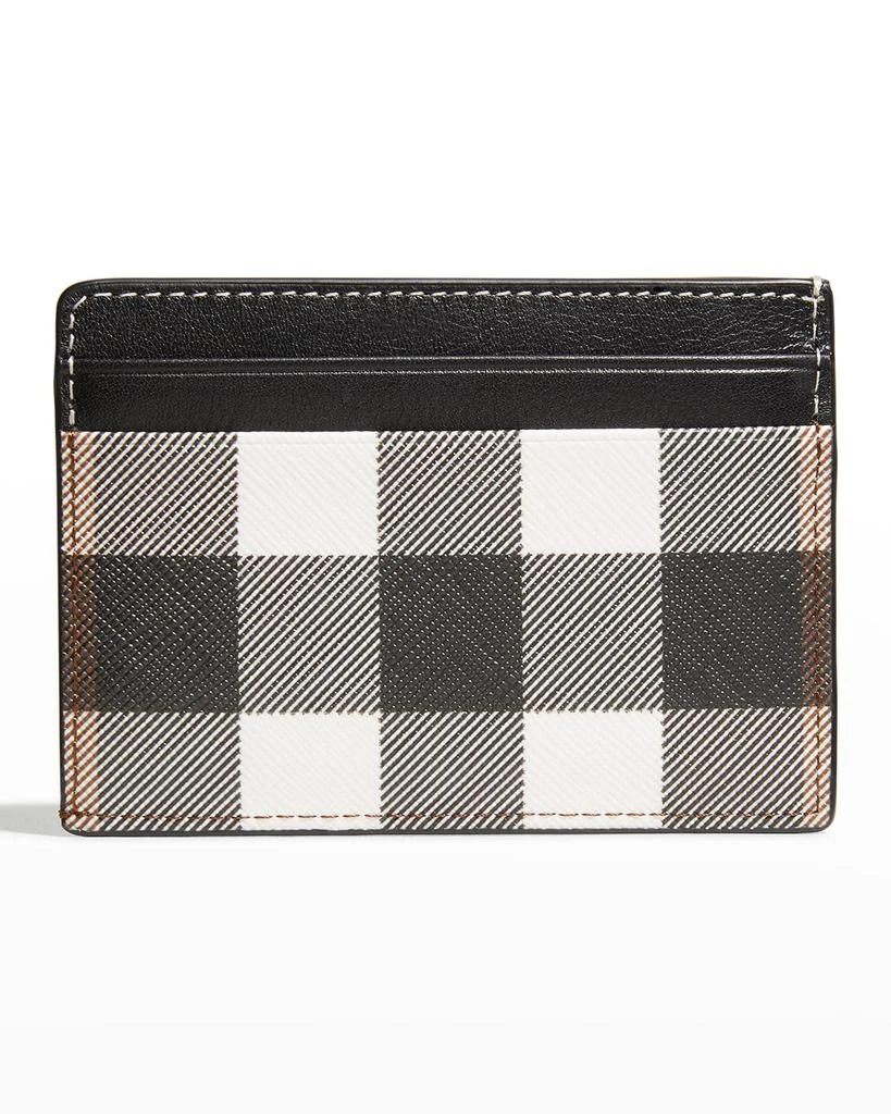 商品Burberry|Men's Check & Leather Card Case,价格¥1940,第4张图片详细描述