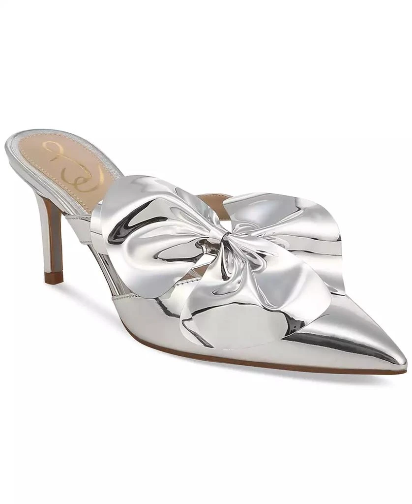 商品Sam Edelman|Women's Veranda Bow Pointed-Toe Evening Mules,价格¥1123,第1张图片