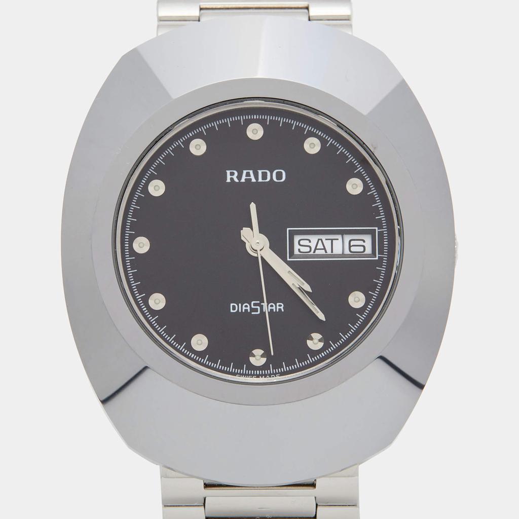 Rado Black Tungsten Carbide Stainless Steel Diastar 114.0391.3 Men's Wristwatch 35 mm商品第3张图片规格展示