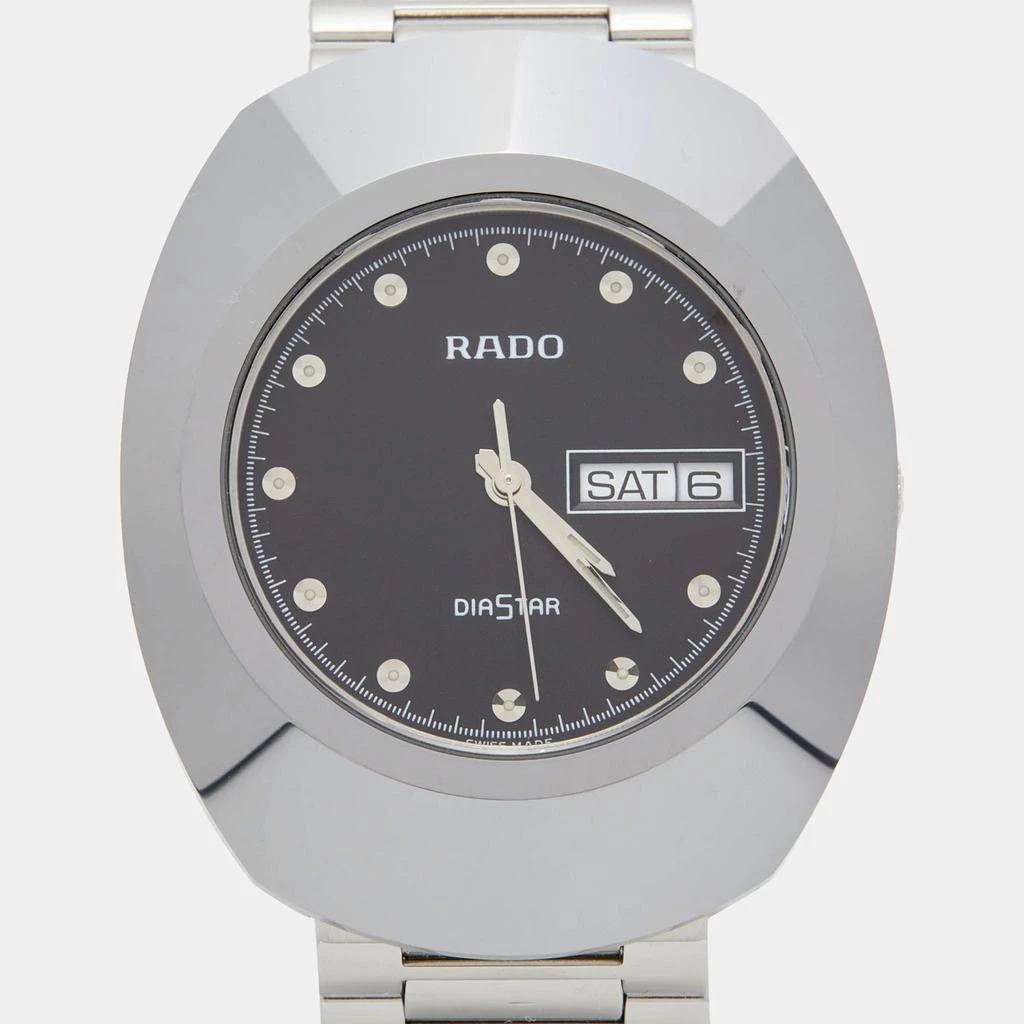 商品[二手商品] Rado|Rado Black Tungsten Carbide Stainless Steel Diastar 114.0391.3 Men's Wristwatch 35 mm,价格¥2702,第3张图片详细描��述