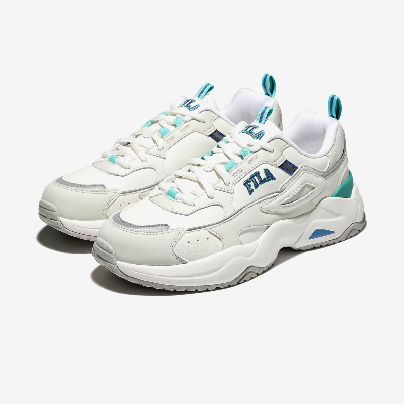 【享贝家】FILA斐乐新款Raflyed跑步鞋运动鞋男女同款白蓝1RM02120E-143商品第1张图片规格展示
