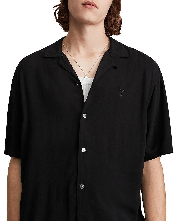 商品ALL SAINTS|Venice Relaxed Fit Button Down Camp Shirt,价格¥1120,第5张图片详细描述