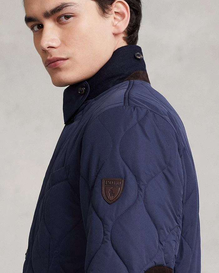 商品Ralph Lauren|Suede Trim Quilted Jacket,价格¥2493,第4张图片详细描述