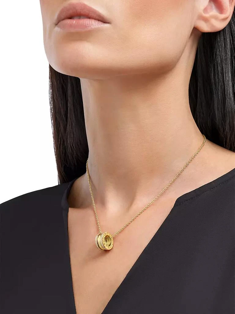商品BVLGARI|B.Zero1 18K Yellow Gold & 0.41 TCW Diamond Pendant Necklace,价格¥57442,第2张图片详细描述