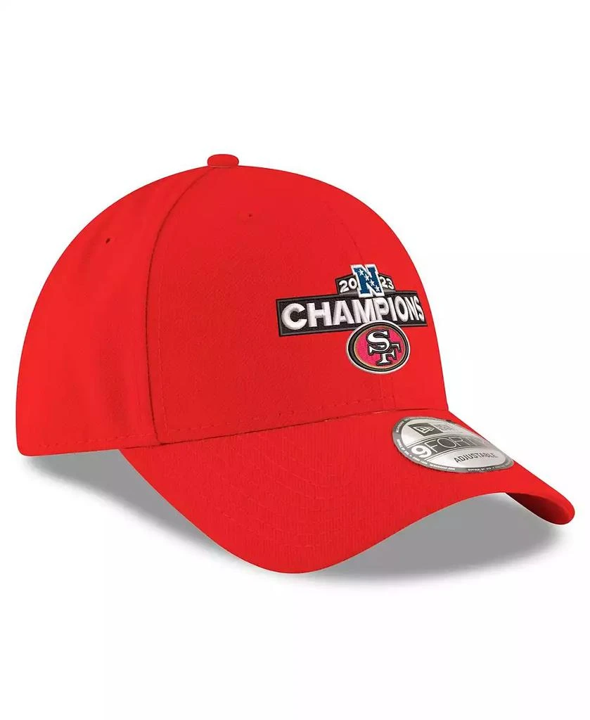 商品New Era|Men's Scarlet San Francisco 49ers 2023 NFC Champions 9FORTY Adjustable Hat,价格¥225,第3张图片详细描述