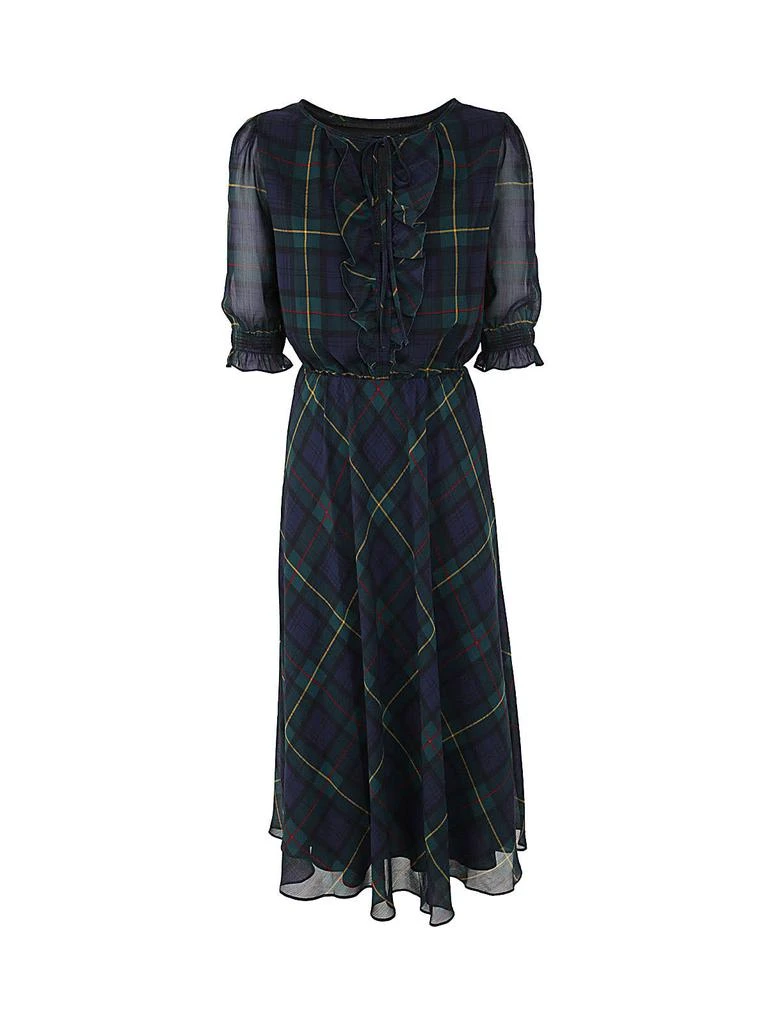 商品Ralph Lauren|Ralph Lauren Chifann Elbow Sleeve Day Dress,价格¥2902,第1张图片