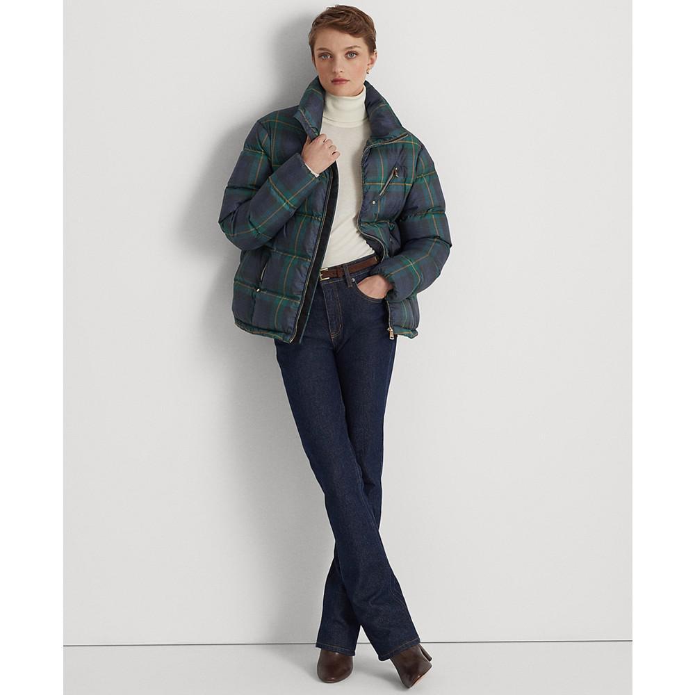 商品Ralph Lauren|Women's Plaid Quilted Down Coat,价格¥1360,第7张图片详细描述