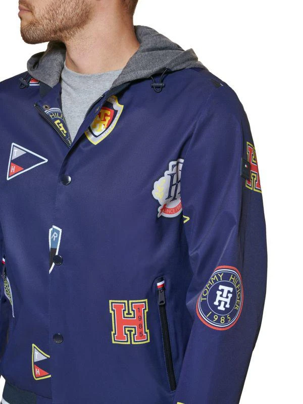 商品Tommy Hilfiger|Jersey Hooded Bomber Jacket,价格¥911,第5张图片详细描述