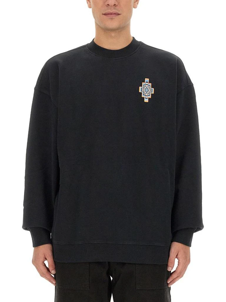 商品Marcelo Burlon|MARCELO BURLON COUNTY OF MILAN OPTICAL CROSS SWEATSHIRT,价格¥2150,第1张图片