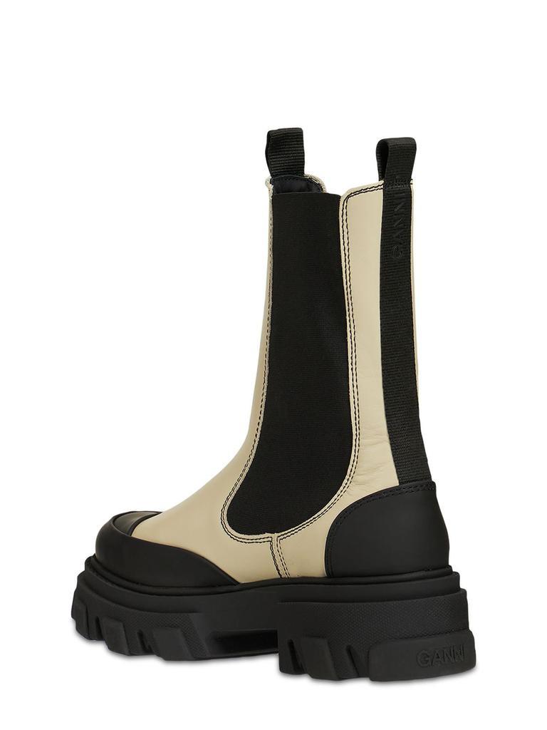 商品Ganni|45mm Leather Combat Boots,价格¥3319,第5张图片详细描述