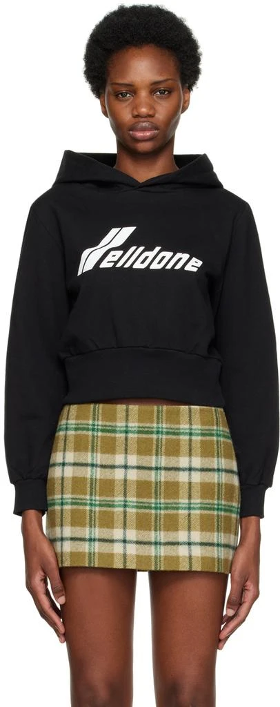 商品We11done|Black Lettering Hoodie,价格¥928,第1张图片