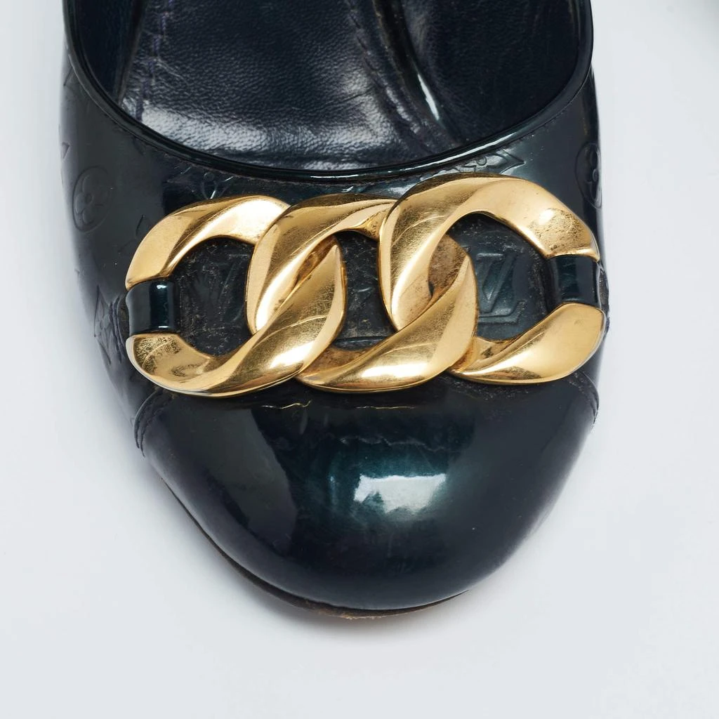 Louis Vuitton Green Patent Monogram-Vernis-Claudia-Pumps  Size 38 商品