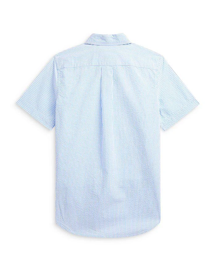 商品Ralph Lauren|Boys' Striped Seersucker Short Sleeve Shirt - Little Kid,价格¥414,第2张图片详细描述