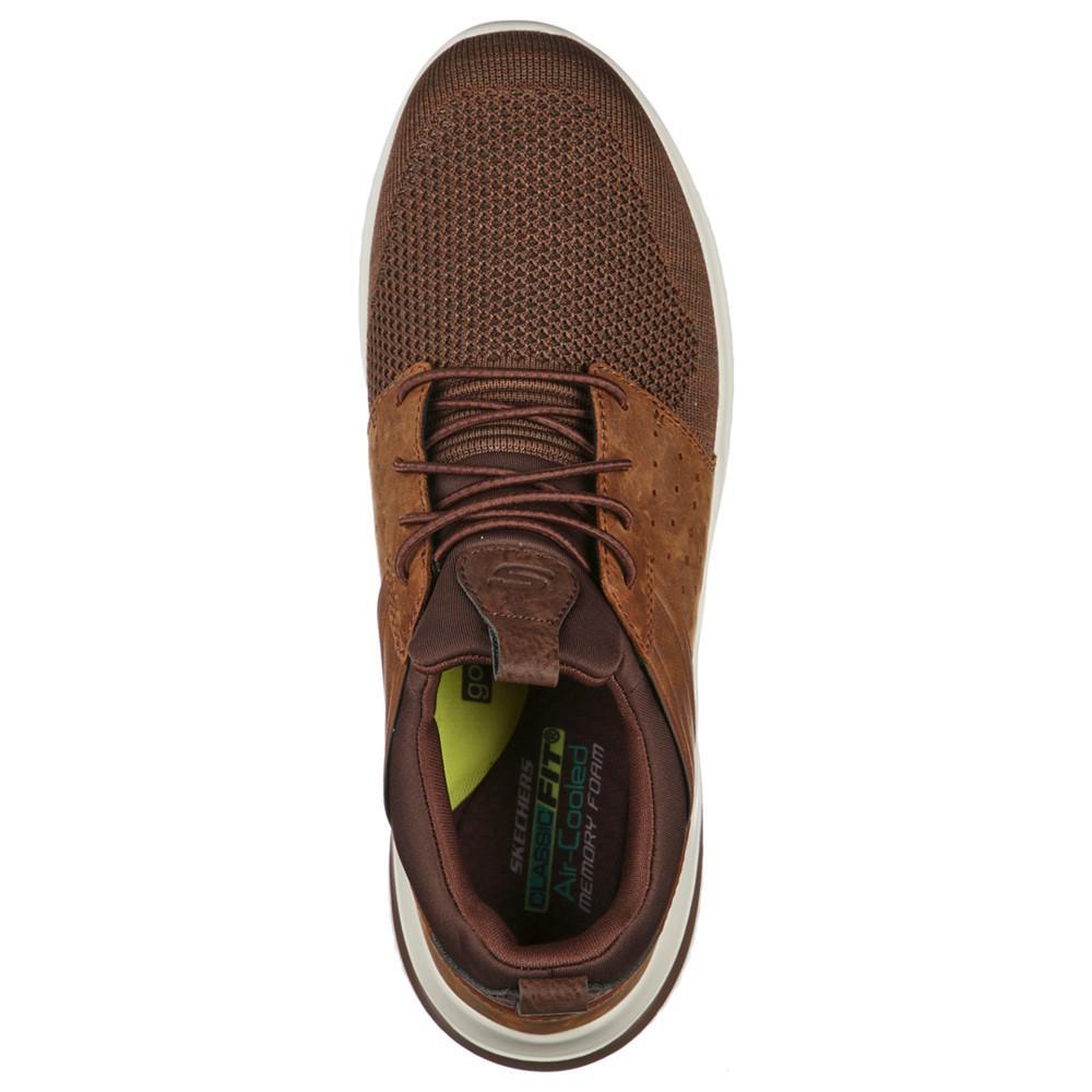 商品SKECHERS|Men's Delson 3.0 - Cicada Slip-On Casual Sneakers from Finish Line,价格¥564,第6张图片详细描述
