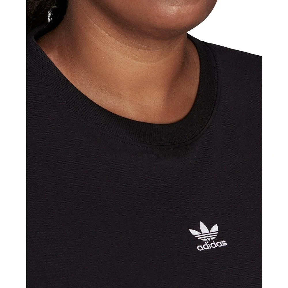 商品Adidas|Plus Size Cotton Crew-Neck T-Shirt,价格¥226,第3张图片详细描述