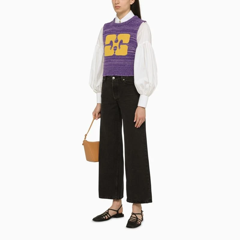 商品Ganni|Purple knitted waistcoat,价格¥1182,第2张图片详细描述