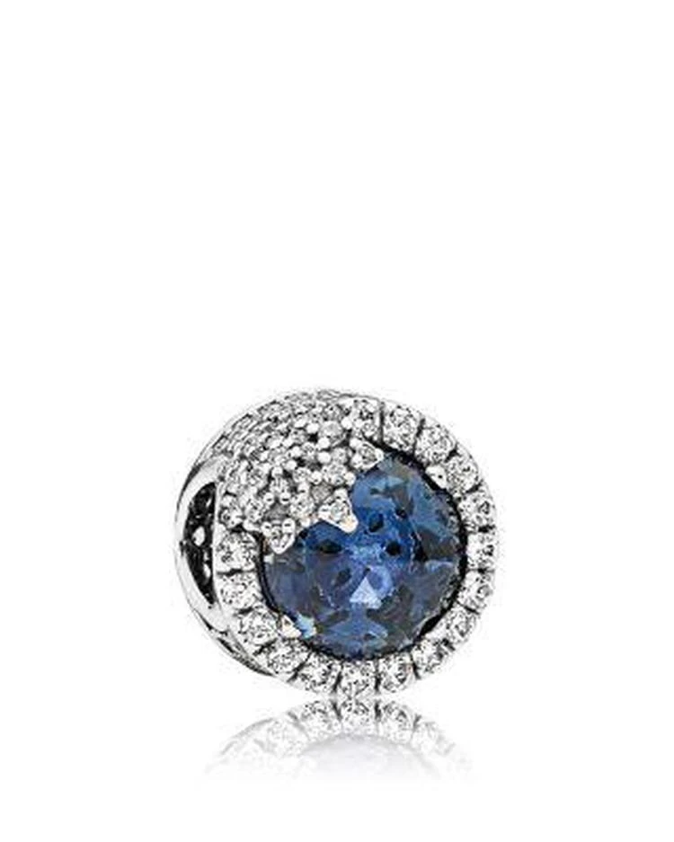 商品PANDORA|Charm - Sterling Silver & Cubic Zirconia Dazzling Twilight Snowflake,价格¥667,第1张图片