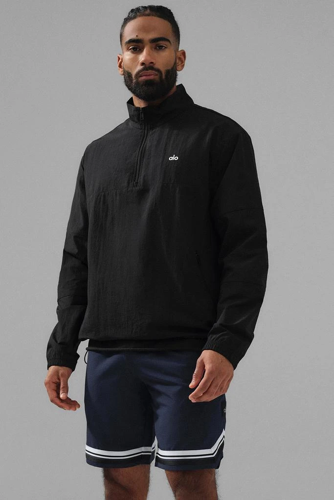 商品Alo|Lightweight Takeaway Track Pullover - Black,价格¥1125,第1张图片