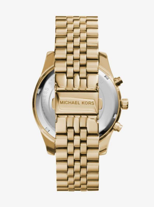 商品Michael Kors|Lexington Gold-Tone Watch,价格¥2213,第3张图片详细描述