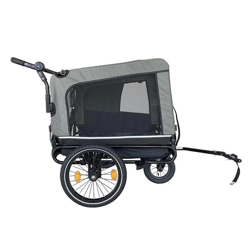 商品Streamdale Furniture|Streamdale Outdoor Heavy Duty Foldable Utility Pet Stroller Dog Carriers Bicycle Trailer,价格¥1795,第3张图片详细描述