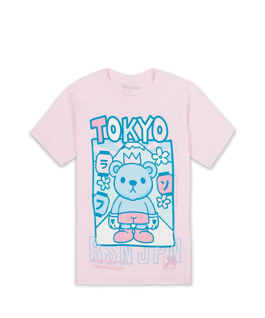 Neo Tokyo Bear Graphic Tee - Light Pink商品第2张图片规格展示