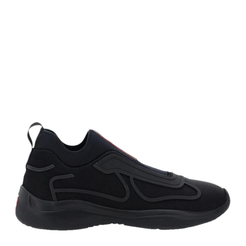 商品Prada|PRADA 男士黑色织物运动鞋 4E3521-ELN-F0002,价格¥4619,第1张图片