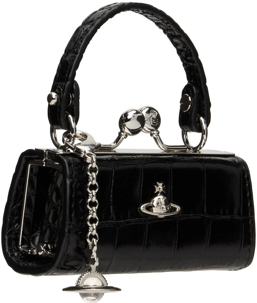 商品Vivienne Westwood|Black Crocodile Doll Bag Pouch,价格¥2412,第2张图片详细描述