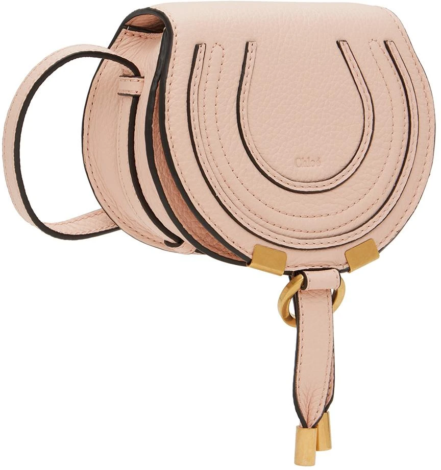 商品Chloé|Pink Nano Marcie Saddle Bag,价格¥3157,第2张图片详细描述