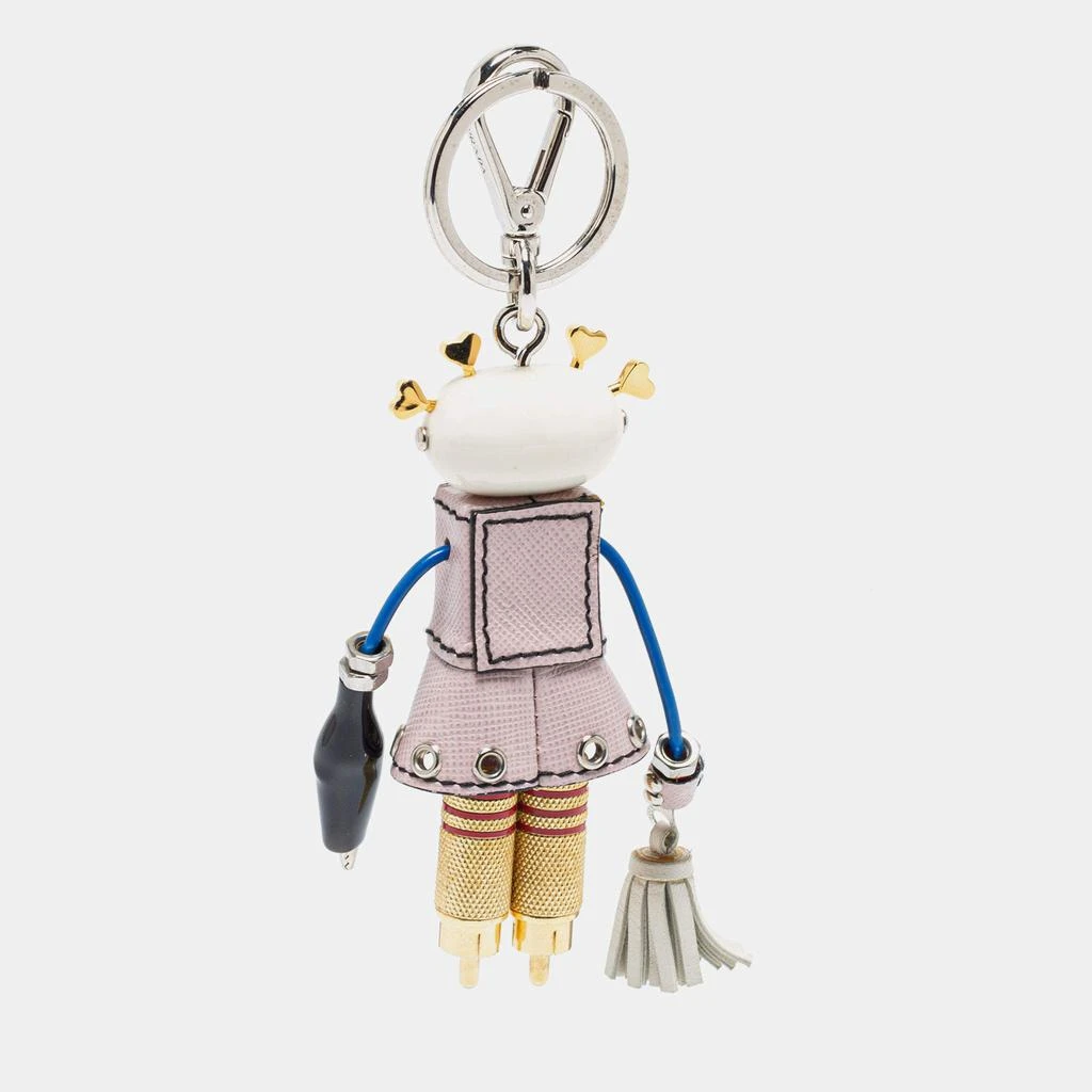 商品[二手商品] Prada|Prada Two Tone Robot Trick Nancy Bag Charm/Keychain,价格¥1004,第2张图片详细描述