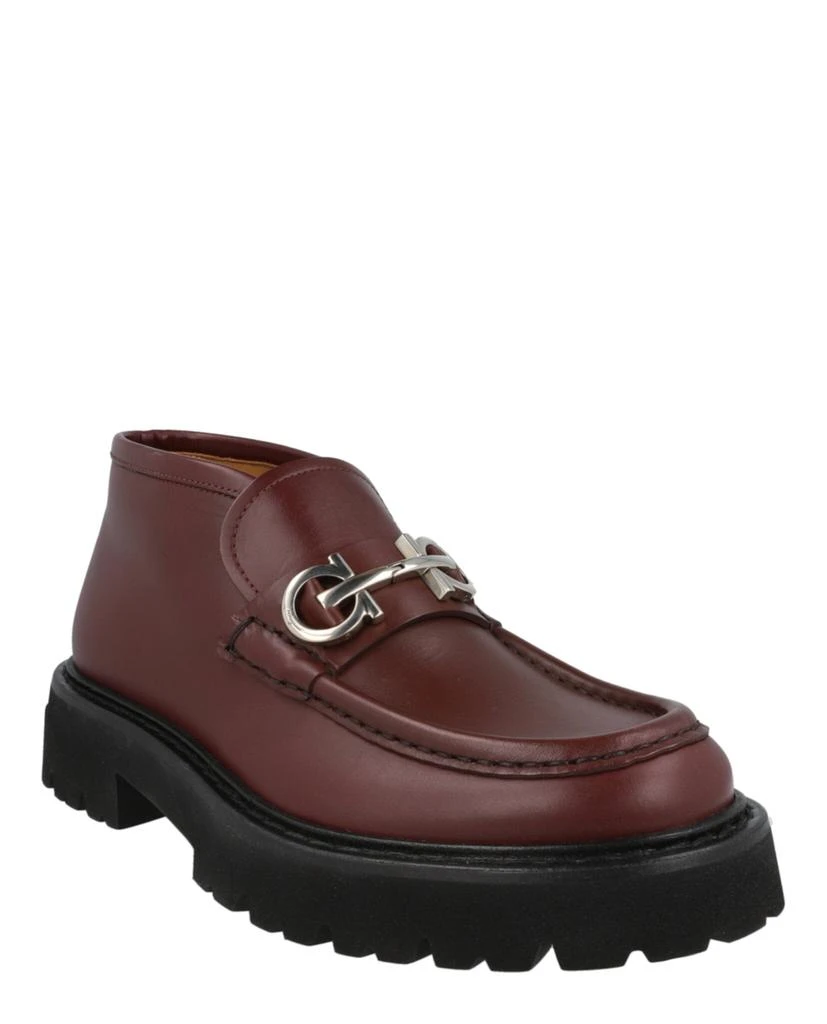 商品Salvatore Ferragamo|Geffer 2 Gancini Ankle Boots,价格¥2886,第2张图片详细描述