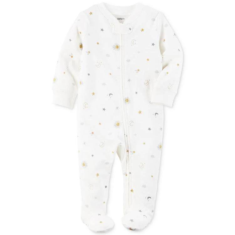 商品Carter's|1-Pc. Sun & Moon Footed Coverall, Baby Boys & Girls (0-24 months),价格¥60,第1张图片