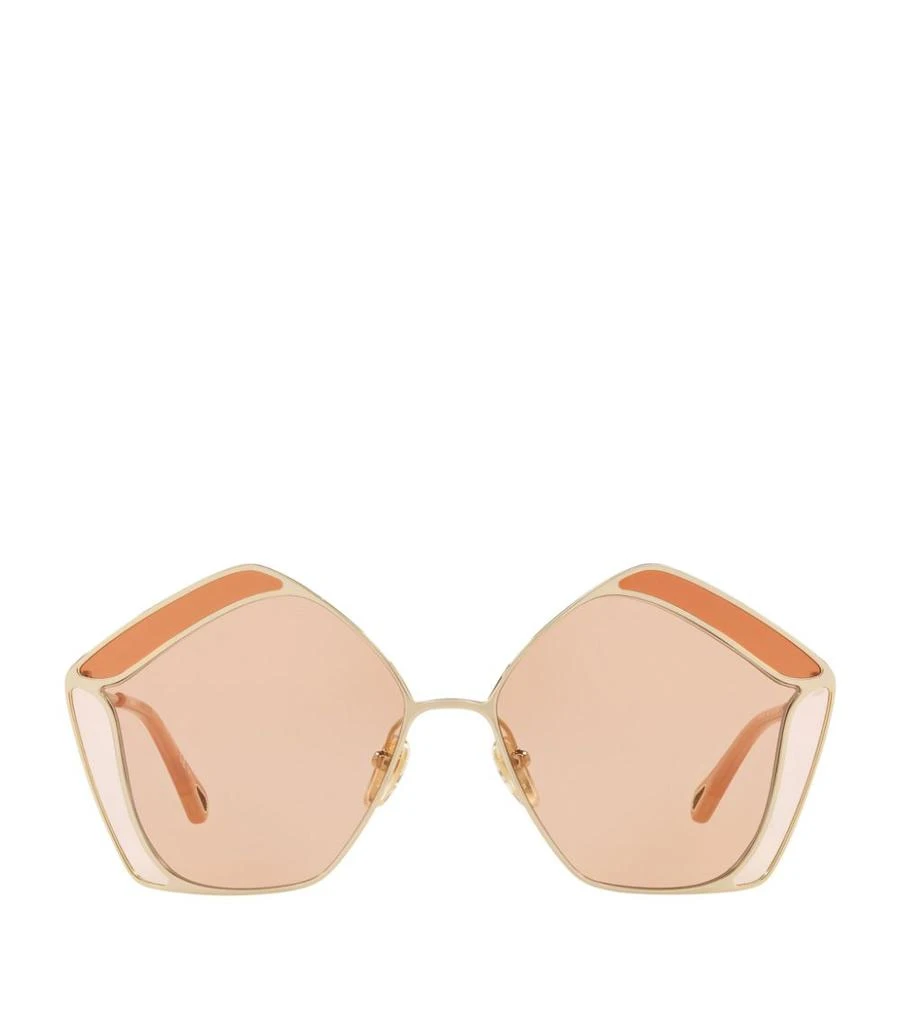 商品Chloé|Gemma Pentagon Sunglasses,价格¥2077,第1张图片