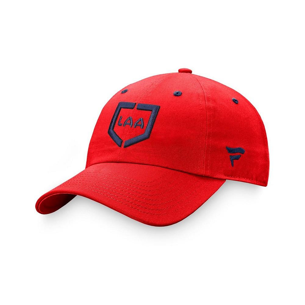 Men's Branded Red Los Angeles Angels Iconic Home Plate Adjustable Hat商品第4张图片规格展示