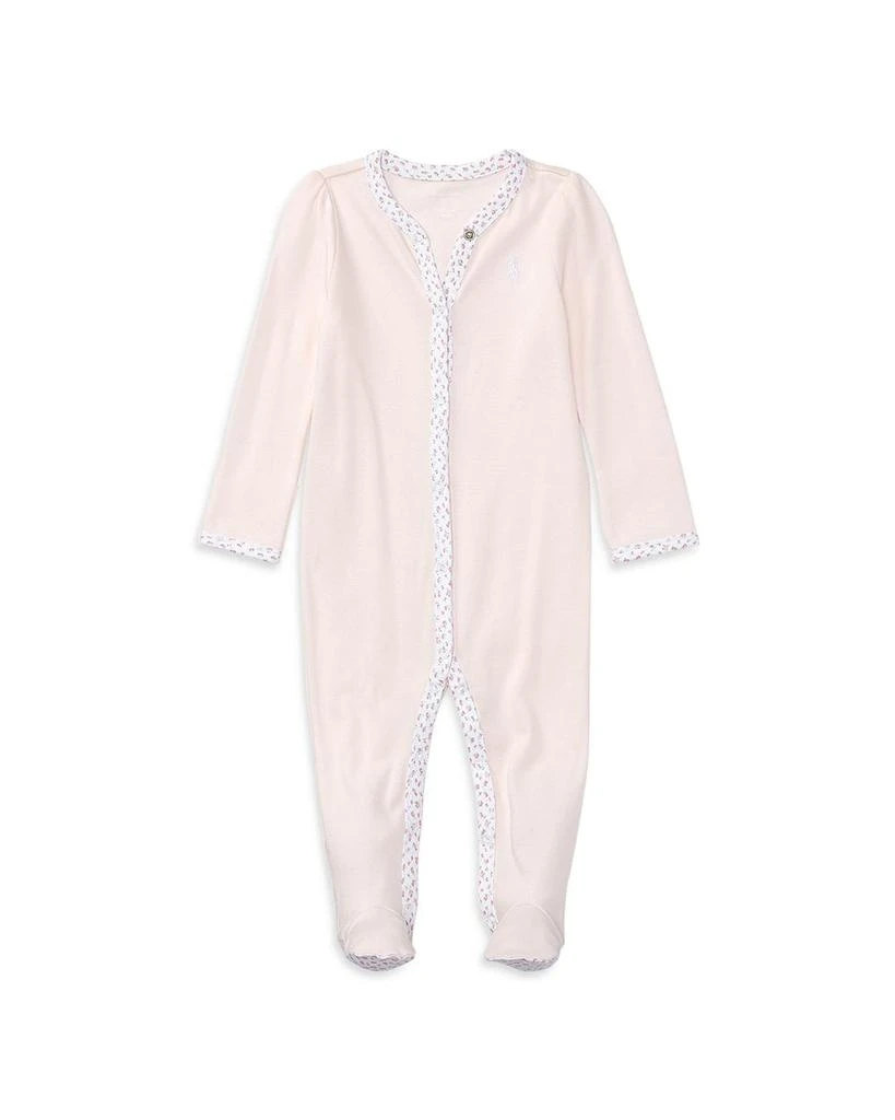 商品Ralph Lauren|女婴Girls' Floral Trim Coverall - Baby,价格¥295,第1张图片