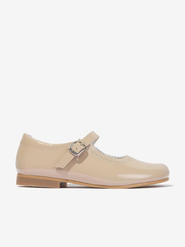 商品Andanines|Andanines Girls Patent Leather Mary Jane Shoes in Beige,价格¥679,第1张图片