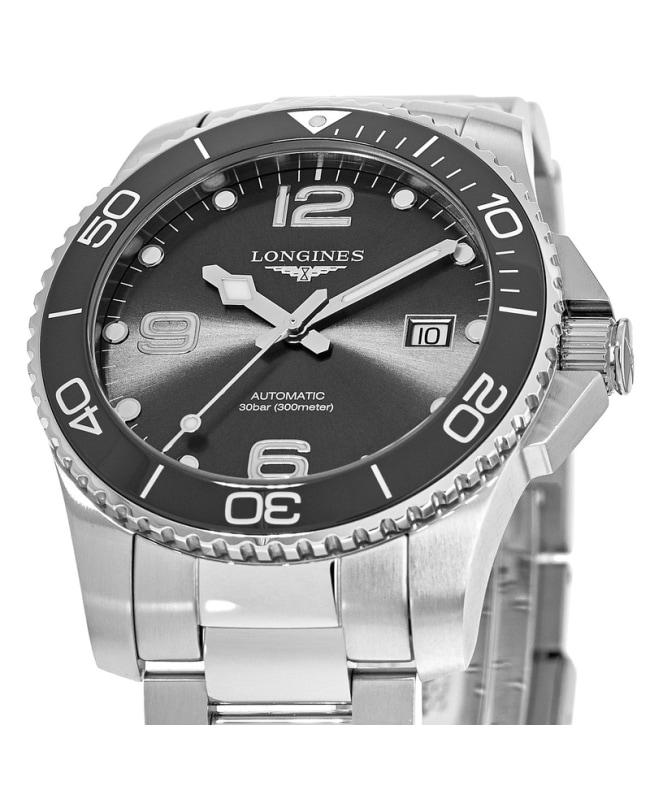 Longines HydroConquest Automatic 41mm Black Dial Ceramic Bezel Men's Watch L3.781.4.56.6商品第2张图片规格展示