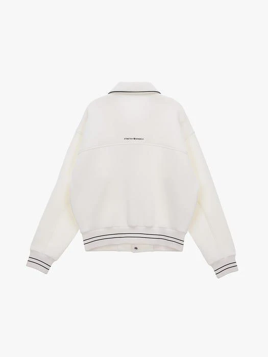 商品STRETCH ANGELS|Basic Baseball Jumper_Cream,价格¥1594,第3张图片详细描述