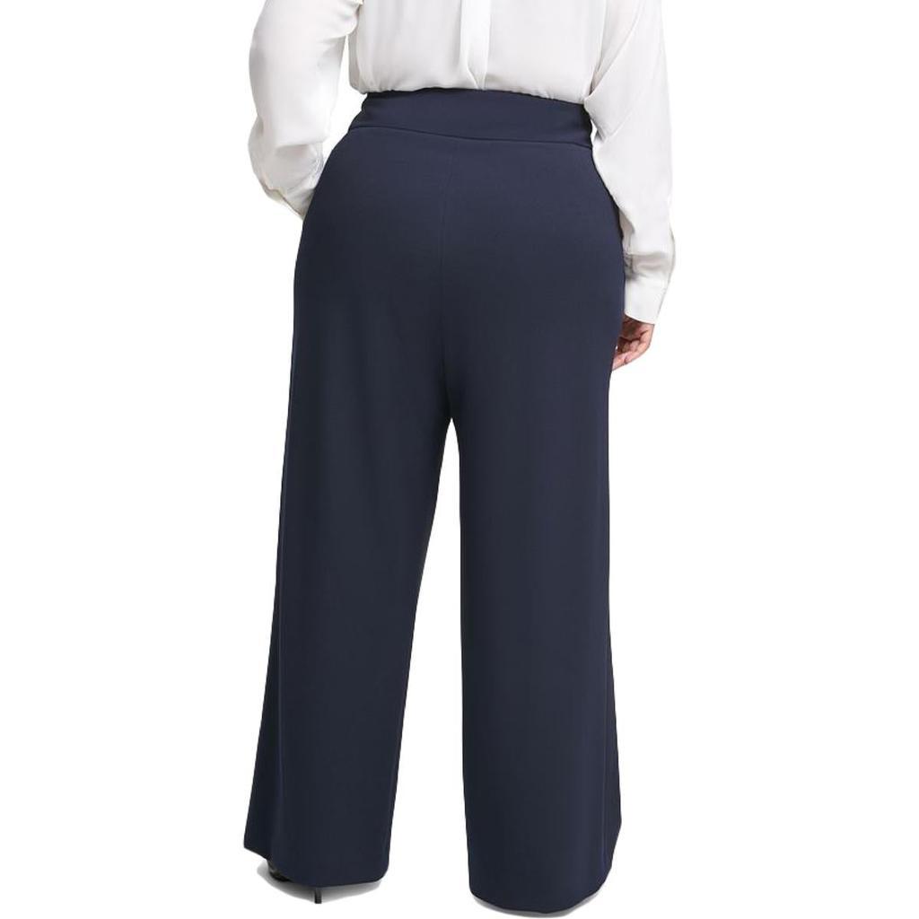 商品Calvin Klein|Calvin Klein Womens Plus Crepe Wide Leg Trouser Pants,价格¥276,第4张图片详细描述