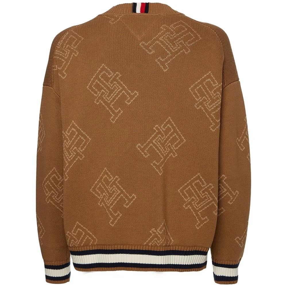 商品Tommy Hilfiger|Men's Allover Monogram Cardigan Sweater,价格¥301,第5张图片详细描述