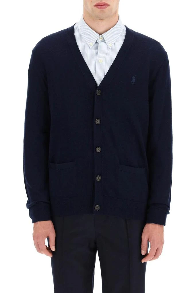 商品Ralph Lauren|Polo Ralph Lauren V-Neck Knitted Cardigan,价格¥1257-¥1464,第2张图片详细描述