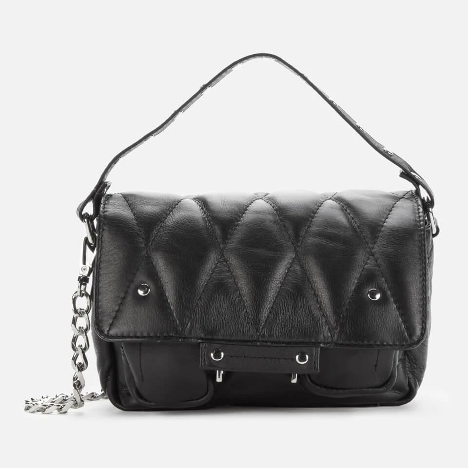 商品Nunoo|Núnoo Women's Small Honey Silky Padded Shoulder Bag - Black,价格¥219,第1张图片