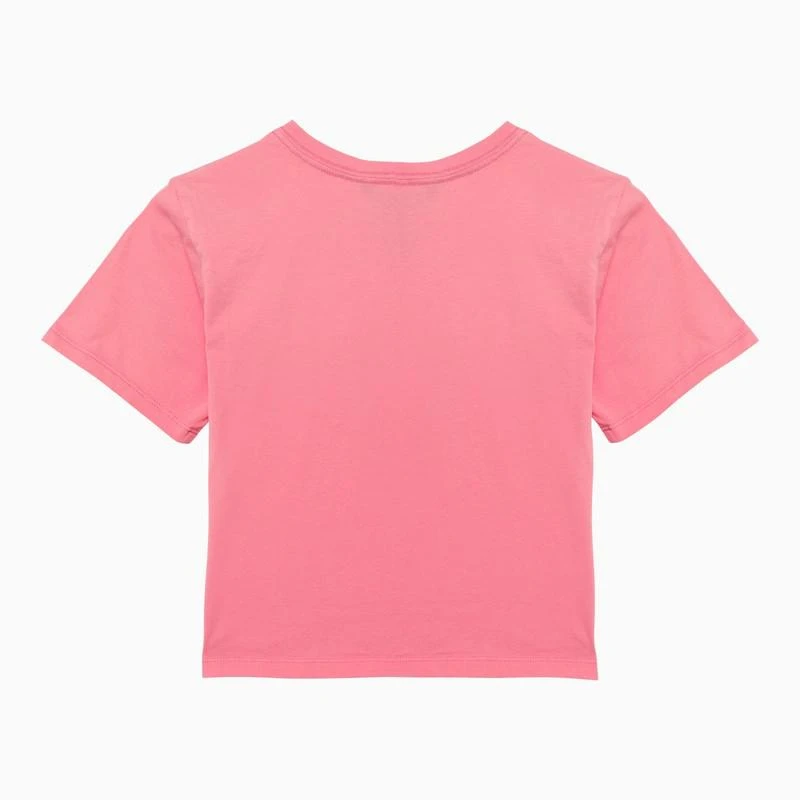 商品Ralph Lauren|Pink T-shirt with cotton logo,价格¥395,第2张图片详细描述