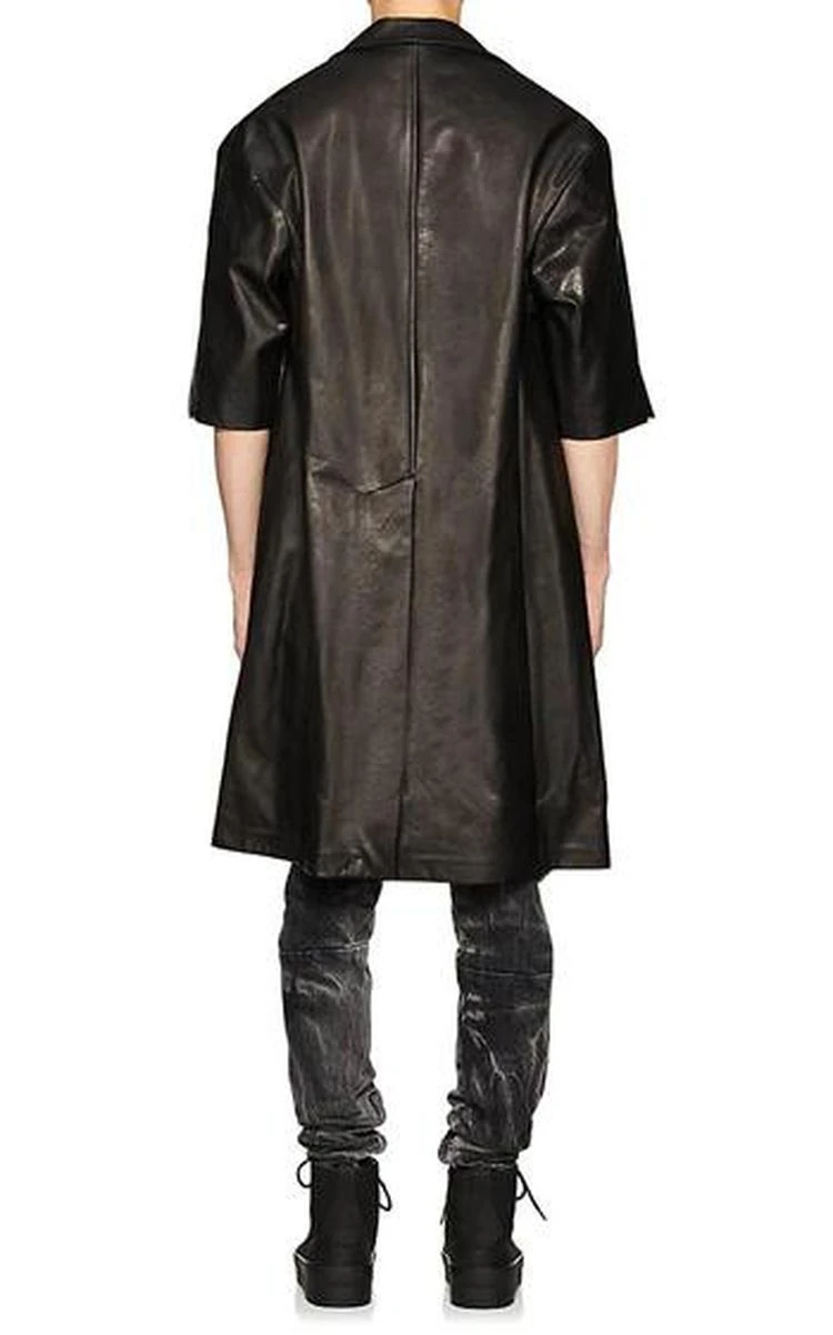 商品Fear of god|Crop-Sleeve Leather Coat,价格¥8333,第3张图片详细描述