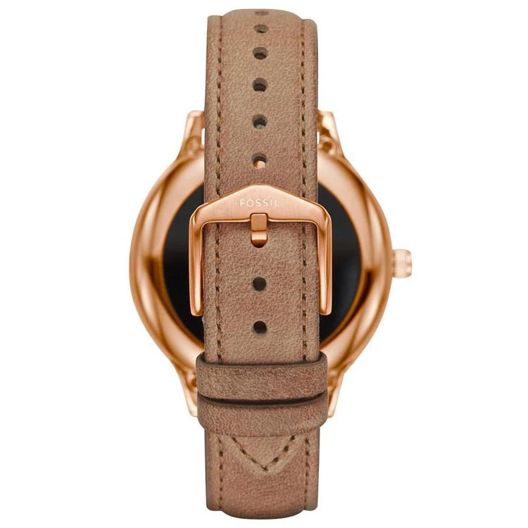 商品Fossil|Q Women's Venture Gen 3 Light Brown Leather Strap Touchscreen Smart Watch 42mm,价格¥1488,第3张图片详细描述