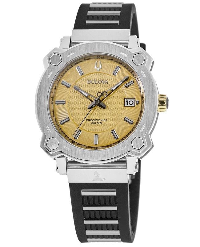 Bulova Special Edition 2017 Grammy Award Yellow Dial Rubber Strap Men's Watch 98B339商品第1张图片规格展示