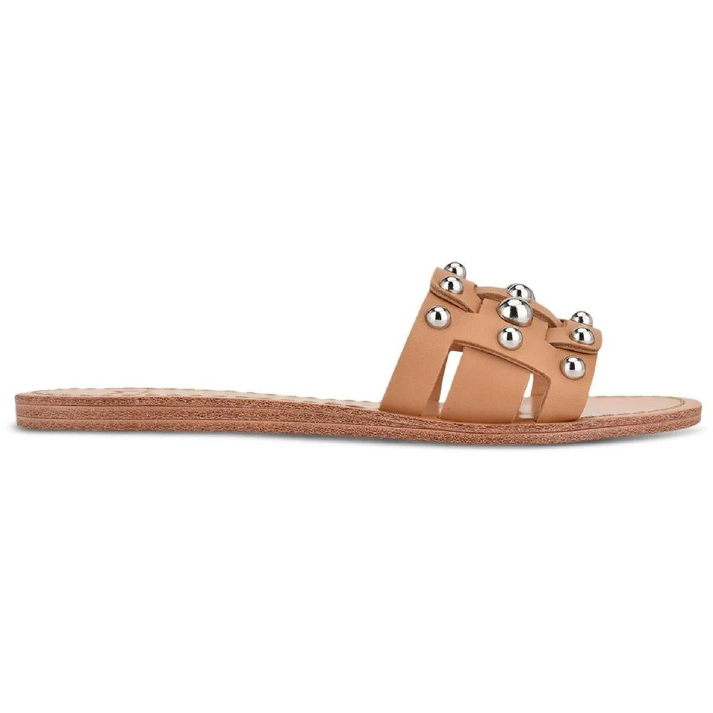 商品Marc Fisher|Marc Fisher LTD Womens Pacca Leather Studded Slide Sandals,价格¥238,第2张图片详细描述