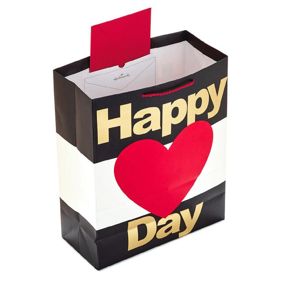 商品Hallmark|Valentine's Day Gift Bag with Tissue Paper (Happy Heart Day),价格¥26,第4张图片详细描述
