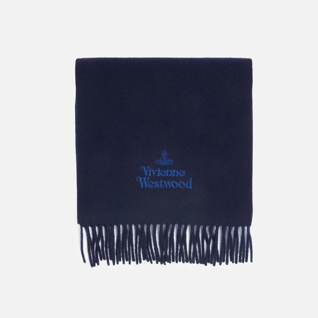 商品Vivienne Westwood|Vivienne Westwood Logo-Embroidered Wool Scarf,价格¥891,第2张图片详细描述