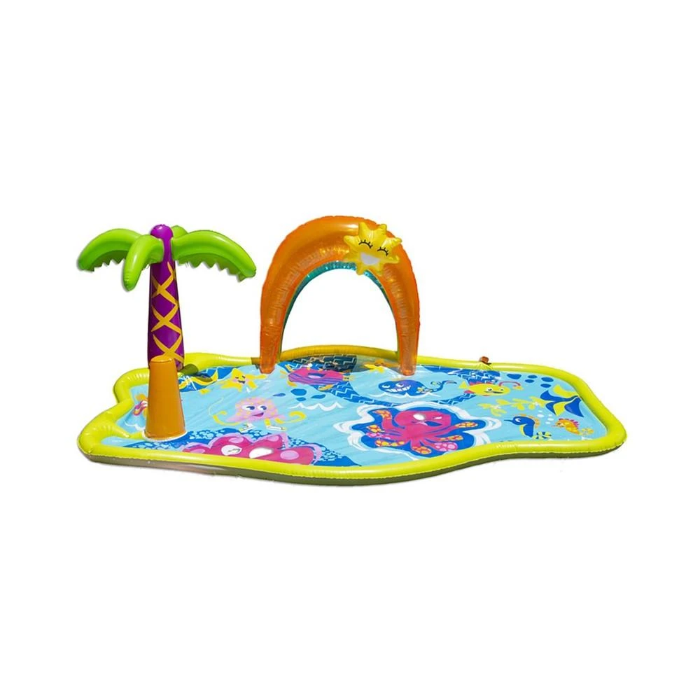 商品Banzai|Splish Splash Water Park with 3 in 1 Splash Pad, Slide Sprinkler,价格¥337,第4张图片详细描述