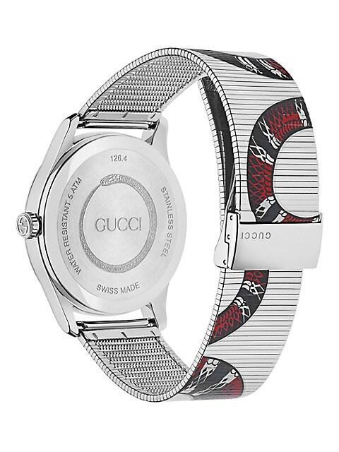 商品Gucci|G-Timeless Stainless Steel & Mesh Bracelet Watch,价格¥10136,第5张图片详细描述